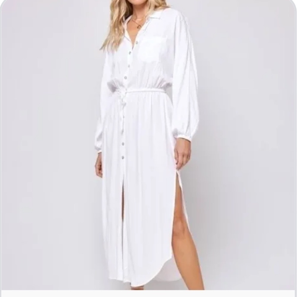 L*Space White Logan Dress. Size Medium. NWT